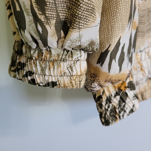 FUDA African Safari Silk vintage windbreaker 1X - Picture 4 of 5